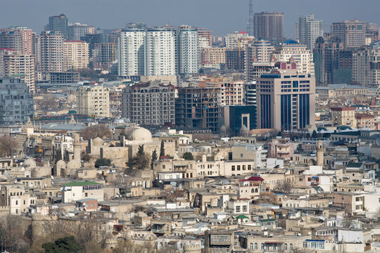 Overview of Baku, Azerbaijan.