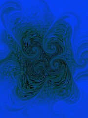 abstract minimal concept blue wave art design background graphic illustration 