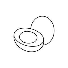 Egg vector illustration. Cartoon egg. Eggs hand draw isolated.