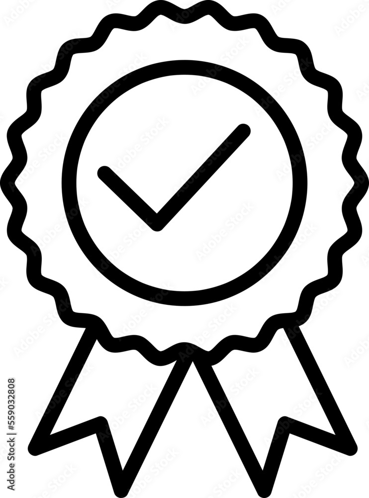 Poster rosette stamp icon vector design template. editable stroke..eps