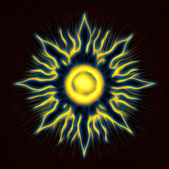 Psychedelic Sun - By Generative AI
