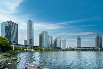 Modern Urban Architectural Landscape of Suzhou, China