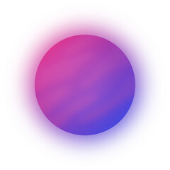 Shiny Orange Blue Glowing Star Planet Illustration Science Cosmos Colorful Gradient