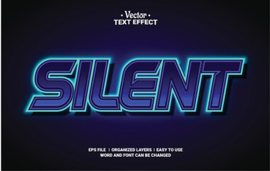 Silent Editable Vector Text Effect.
