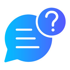 question gradient icon