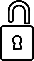 Lock icon vector illustration logo template on white background