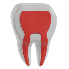 Enamel Front Side 3D Icon