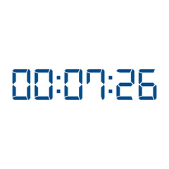 Digital clock icon vector design illustration.