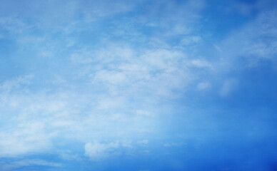 Fototapeta na wymiar spring summer, blue sky, soft white clouds texture, sunny day background, hope pray atmosphere