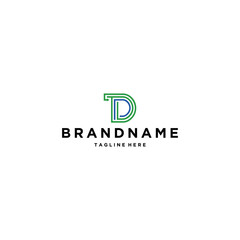 Letter DT logo design template