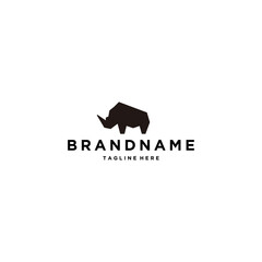 Modern rhino logo design template