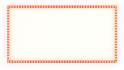 華やかな劇場の看板風フレーム　枠　png透過