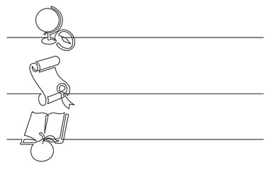 PNG image with transparent background of continuous line drawing of various business icons isolated symbols