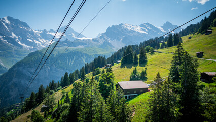 The Swiss alps with its wonderful landscape and nature - travel photography