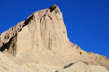 Manly Beacon on blue sky, Death Valley NP, California