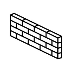 Wall icon vector logo design template