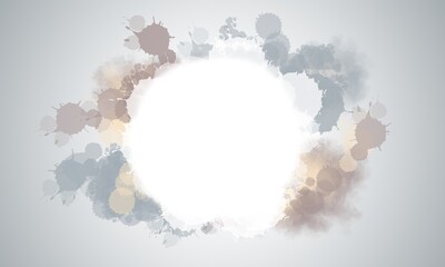 abstract watercolor  clouds frame