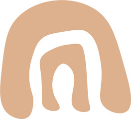 Boho Illustration shapes abstract