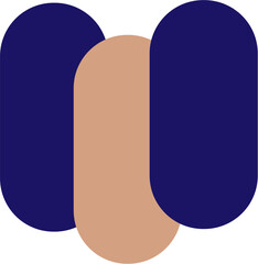 Boho Illustration shapes abstract