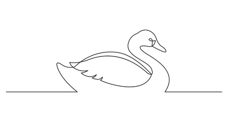continuous line drawing of bird PNG image with transparent background