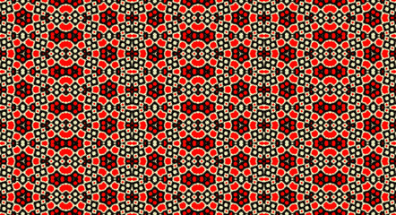 Abstract seamless patterns, geometric patterns, and batik patterns are designed for use in interior, wallpaper, fabric, curtain, carpet, clothing, Batik, satin, background, and Embroidery style.