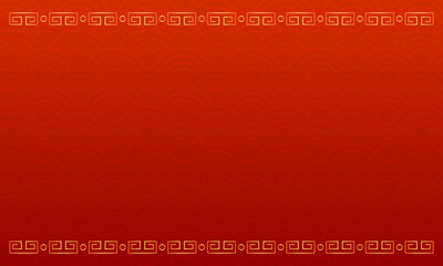 Chinese new year background template Illustrations with red background and chinese pattern