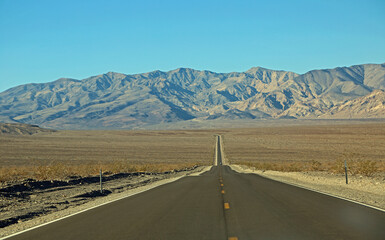 The road across Death Vally - California