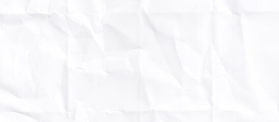 White сlean crumpled paper background. Vertical crumpled empty paper template for posters and banners. Vector illustration