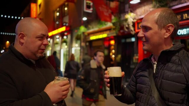 Two friends on their vacation in Dublin Ireland - Ireland travel photography
