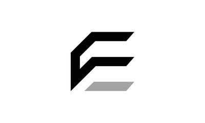 F EF FE logo design in vector Awesome minimal trendy professional logo design template.