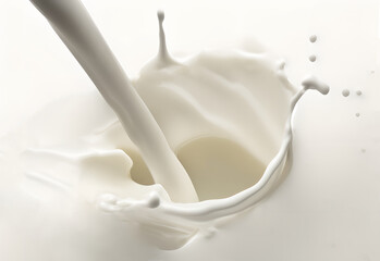 Milk Splash  on transparent png, easy to use
