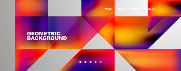 Fototapeta premium Dynamic lines, triangles, rectangles geometric abstract background. Vector Illustration For Wallpaper, Banner, Background, Card, Book Illustration, landing page