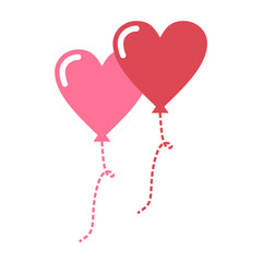 Red and Pink Flat Valentine`s Love Decoration 8