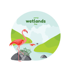 world wetlands day vector illustration design