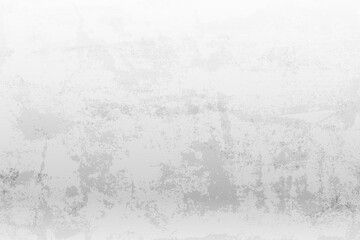 White wall grunge texture concrete rough background, vector illustration