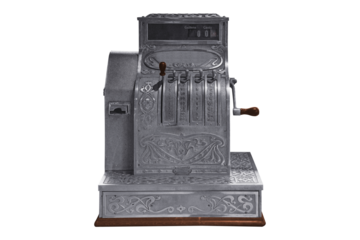 Old vintage cash register