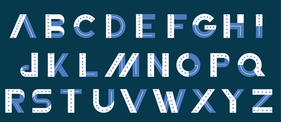 Light Bulb Alphabet font, Blue Letters, Marquee Alphabet, Alphabet Letter