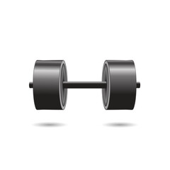 Dumbbell icons. Dumbbell vector design illustration. The Dumbbell icon is isolated on white background. Dumbbell icon simple sign. barbel icon. Fitness logo