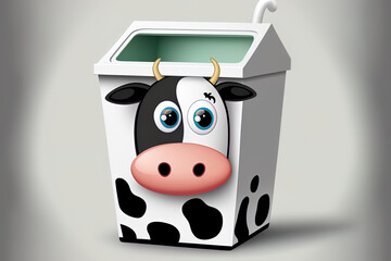 a container for milk from a cow. Generative AI