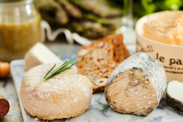 Assorted Cheese Plate with vegetables