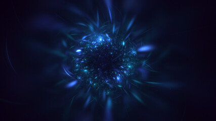 Fototapeta premium 3D rendering abstract circle light background