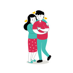 Sweet Romantic Couple Vector Pack 