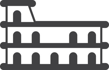 Obraz premium Colosseum illustration in minimal style