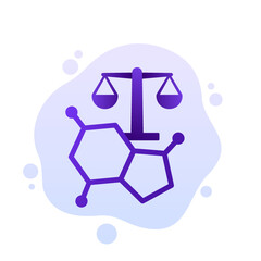 hormonal balance icon, vector design