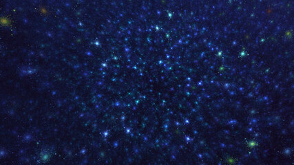 3D rendering abstract colorful fractal light background