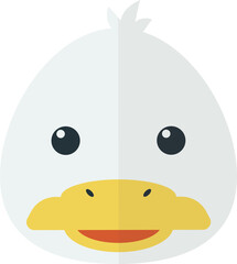 duckling illustration in minimal style
