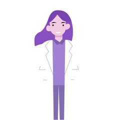 docter illustration isolated on transparent background