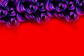 Fototapeta na wymiar abstract red greeting card background 
