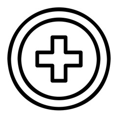 hospital sign icon