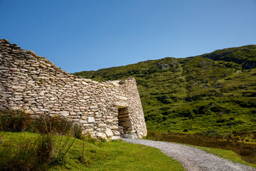 Staigue Fort on the Wild Atlantic Way coastal route, County Kerry, Ireland. Cathair na Steige